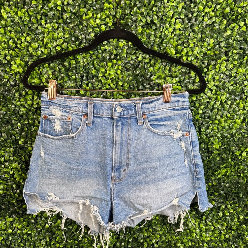 Abercrombie & fitch mom hi‎ rise denim shorts